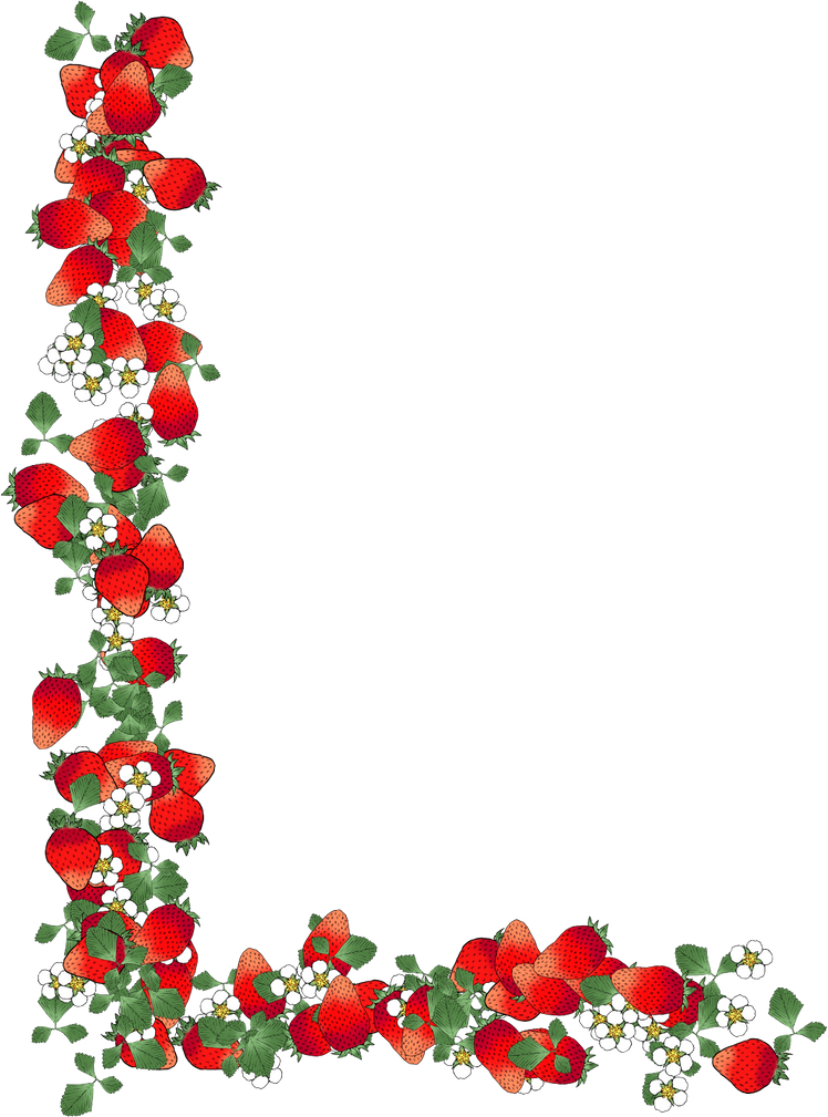 Floral Strawberry Font L